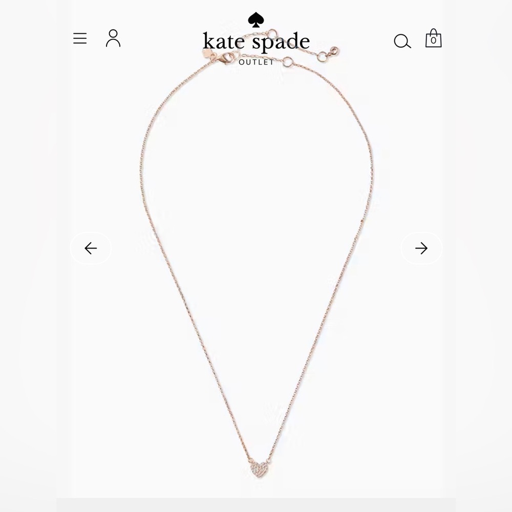 Kate Spade Rose Gold Necklace - Picture 3 of 6